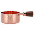 Miniatyrbilde 1 av 8: Sauspanne med trehåndtak i roségull, rustfritt stål, for matlaging, kjøkkenutstyr, 1/3 kopp