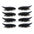 Miniatyrbilde 2 av 3: 4 par falske øyevipper Eyeliner Stickers Vanntette glitter Svart