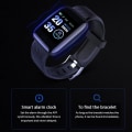 Miniatyrbilde 3 av 5: D18 Ssmart armbånd hjertefrekvens overvåking smartklokke blue