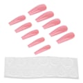 Miniatyrbillede 6 af 7: 10 stk. Ren Farve Falske Negle Kvinder Piger Udsøgte Moderne Falske Negle Tip Manicure VærktøjN5354-08