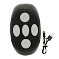 Miniatyrbilde 1 av 8: Bluetooth Fjernkontroll Multifunksjons Ringdesign Trådløs Telefon Selfie Lukker for Hjem Svart