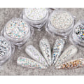 Miniatyrbilde 4 av 4: 6 stk negl glitter, negldekorasjoner