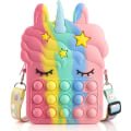 Miniatyrbilde 1 av 7: Pop-it Regnbue Unicorn Veske for Jenter unicorn