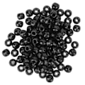 Miniatyrbilde 2 av 8: 100 stk Hårflettingperler Plast Store Hull Seksjon 12mm Dreadlocks Hårflettingperler Svart