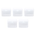 Miniatyrbillede 1 af 7: 5 stk. Svampe Transparent Opbevaringsboks Multifunktionel Bærbar Klar Lille Plastikbeholder