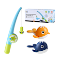 Miniatyrbillede 1 af 9: Baby Opvindsle Vand Hval Opvinding Svømmende Hval Badeværelse Magnetisk Fiskeri Dragt Bad og Vand Legetøj 10