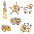 Miniatyrbillede 2 af 6: Zink-legering Opluknings-Burr-Puslespil Magisk Legering Uddannelsesmæssige Legetøj Streng Puslespil Intellektuel Looping-off Spænde Alloy-Grenade