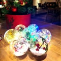 Miniatyrbilde 2 av 8: Julepynt Julekule Lysende Fargerik Kule Malt Transparent Kule Juletrepynt B