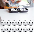 Miniatyrbillede 5 af 7: 12 stk. 6,3 cm Børnelegeplads Fuld Kerne Blød EVA Elastisk Bold Reducer Tryk Stress Børnelegetøj Fodbold