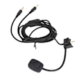 Miniatyrbilde 3 av 8: Mikrofonerstatningskabel Støyreduksjon Mic-erstatning Lydkabel med Volumjustering Lydløs knapp for Gaming Headset
