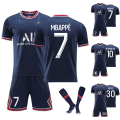 Pikkukuva 2 / 3: Lapsen Messi No. 7 Mbappé No. 10 Neymar -paita, numero 30