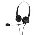 Miniatyrbild 4 av 8: Kundtjänst headset brusreducerande RJ9-kontakt binaural trådbunden telefonhörlurar med mikrofon för VOIP-telefoner