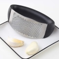 Miniatyrbillede 5 af 5: Hvidløgspresse i stål - Garlic press - Sort