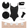 Miniatyrbilde 5 av 7: Jumpsuit for kvinner med formet tights og justerbare stropper coffee M