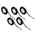 Miniatyrbild 8 av 8: 5 st Satinband 1cm Bredd 22m Lång Bröllopsdekoration för Förpackning Tårta Bakning Godisask Svart