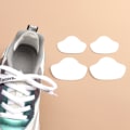 Miniatyrbillede 4 af 5: Sportsko med huller og mesh-reparation, sko-patches med anti-fald selvklæbende hæl-patches white 8pcs