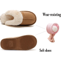 Miniatyrbilde 5 av 10: Dames tøfler Vinter Varme Minneskum Fluffy Slip-on /Anti-Skli Sole, Hjemmesko Innendørs Og Utendørs Pink 42.5/44 EU
