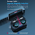 Miniatyrbild 7 av 7: TWS Trådlösa Bluetooth-hörlurar med pekkontroll, brusreducering, stereoljud och sportdesign