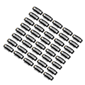 Miniatyrbild 5 av 8: 40 st Wig Clip Set Rostfritt Stål DIY 9 Tänder Snap Comb Hårförlängningsklämmor Tillbehör 1.3 tum Svart