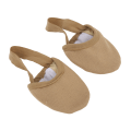 Miniatyrbillede 6 af 8: Halvsolet Dansesko Åndbar Strækbar Skridsikker Halvsolet Ballet Slipper til Dans Yoga Øvelse Hudfarve L