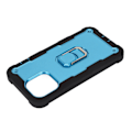 Miniatyrbild 5 av 7: Repskyddande Armor-skal med stativ för iPhone 13 Pro Max mobiler Armor Protect Case (Svart Blå)