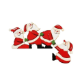 Miniatyrbild 5 av 7: Juldekoration för dörrram - Tomte i trä med älg A 1pcs