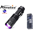 Pikkukuva 1 / 5: LED UV 395nm taskulamppu 3W Cree XP-E Q5 LED + zoomaus Musta