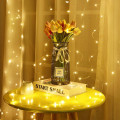 Miniatyrbillede 4 af 5: Julelys LED-strenglys, Gardin, 8 Tilstande, 300 LED USB Lysgardin, 3m x 3m Warm White