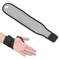 Miniatyrbilde 4 av 7: Sports Wristband Håndleddstøtte Stropper Wraps for Sykling Løping Trening Gym Håndbånd Svart Grå