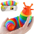 Miniatyrbillede 3 af 6: Kompression legetøjs puslespil børnelegetøj Snegl plet, larve, krebs, farve tilfældig Keychain snot worm