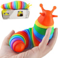 Pikkukuva 3 / 6: Puristava lelupalapelin lasten lelu Etusija etana, toukka, rapu, väri satunnainen Keychain snot worm