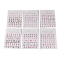 Miniatyrbillede 3 af 8: 6 Ark Neglekunst Stickers 3D Blomster Negle Stickers Forår Sommer Selvklæbende DIY Blomster Design Manicure Tips Dekoration