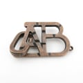 Miniatyrbillede 1 af 6: Zink-legering Opluknings-Burr-Puslespil Magisk Legering Uddannelsesmæssige Legetøj Streng Puslespil Intellektuel Looping-off Spænde Alloy-ABC Lock