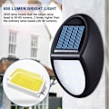 Miniatyrbillede 2 af 4: 10 LED Solcelledrevet Vægfane Vandafvisende