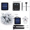 Miniatyrbild 3 av 4: Solcells-Ljusslinga LED Sakura Vattentät 6.5m