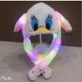 Miniatyrbilde 4 av 8: Plush og varm kaninhatt med LED-lys som hopper White Rabbit Hat without Light
