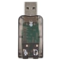 Pikkukuva 1 / 8: USB-äänikortti Stereo Virtual 5.1 -kanavainen ulkoinen ääniadapteri 3,5 mm:n kuuloke- ja mikrofoniliitännöillä Windows-tietokoneille