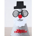 Miniatyrbillede 1 af 4: Filtede Julefestartikler DIY Filtet Stof Tredimensionalt Tegneseriehat Gray