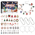 Miniatyrbillede 2 af 5: Jule-Adventskalender DIY Armbånd Blind Box Nedtælling 24 Rudes Kalender Klokke Tilbehør Overraskelse Blind Box A