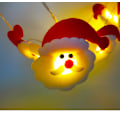 Miniatyrbillede 4 af 7: Julestof Santa Claus Lyskæde Festlokale Julepynt Festoon Lampe Vedhæng Warm White 3M20led (USB)
