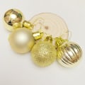 Miniatyrbilde 4 av 10: Julekule 3cm Galvanisert Lys Spesialformet Kule Plastkule Jul Juletre Lake Blue 3cm Ball 24/S