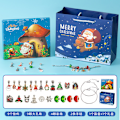 Miniatyrbillede 1 af 6: Juleankomstdagskalender Blind Box DIY Kreativ Børne Armbånd Tilbehør H