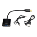 Miniatyrbilde 3 av 7: HDMI til VGA-adapter med 3,5 mm lyduttak