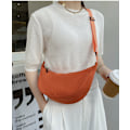 Miniatyrbillede 2 af 9: Crossbody Taske Simpel Kvinder Dumpling Taske Justerbar Stor Kapacitet All-Match Taske Black