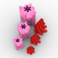 Miniatyrbillede 5 af 5: Konisk geometrisk buet søjle silikoneform 3D Creativ S