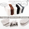 Miniatyrbillede 2 af 10: Fuzzy Sokker til Kvinder Varme Bløde Fluffy Sokker Behagelige Slippers Hyggelige Sokker til Vinter One Size