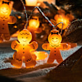 Miniatyrbillede 4 af 10: LED Peberkagemand Lyskæde Julepynt Juletræspynt 3M20led Battery