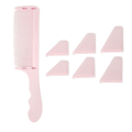 Miniatyrbild 1 av 8: Böjd frisörkamm Flat Top S-form Professionellt frisörverktyg Frisyrkamm Rosa