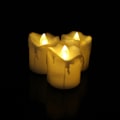 Miniatyrbillede 7 af 9: 12 Pak Jule-Teelys Plast CR2032 Batteri Lysende LED Elektronisk Lys White 12 PCS