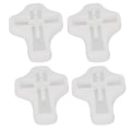 Miniatyrbillede 7 af 7: 10 stk Silikon Korsformede Forme Sikre Elastiske Bløde Let at Frigøre Multifunktionelle Vedhæng Støbningsforme til Smykkefremstilling DIY